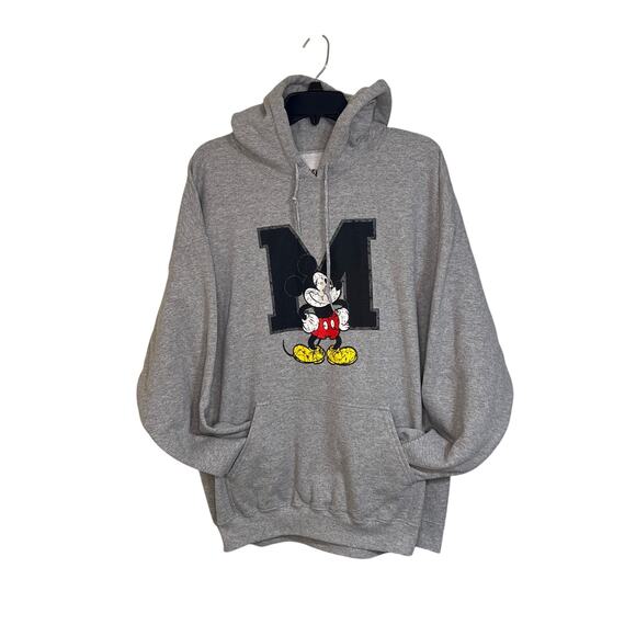 Disney Jackets & Blazers - Disney Distressed Logo Mickey Mouse Hoodie Size XL